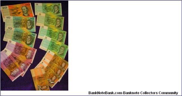 Banknotes lot. $1-$20, VF-UNC Banknote