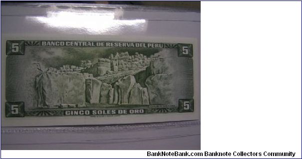 Banknote from Peru year 1973