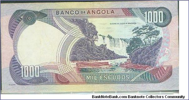 Banknote from Angola year 1972