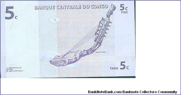 Banknote from Congo year 1997