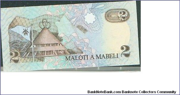 Banknote from Lesotho year 1989