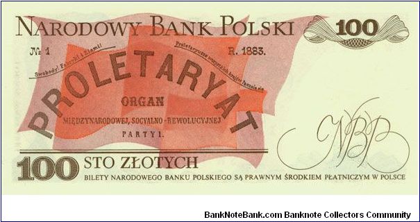 Banknote from Poland year 1988