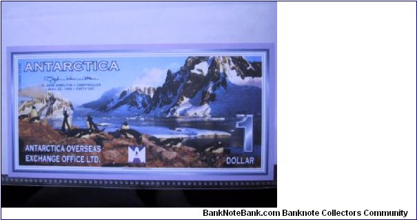 $1 Banknote from Antarctica. Uncirculated condition Banknote