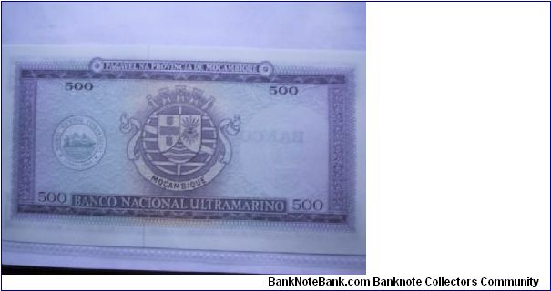 Banknote from Mozambique year 1967