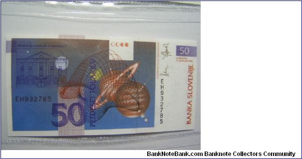 Banknote from Slovenia year 1992