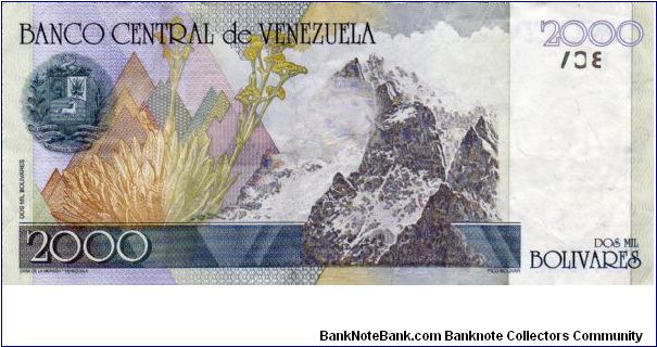Banknote from Venezuela year 1998