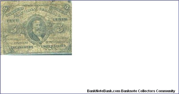 US Fractional currency Banknote