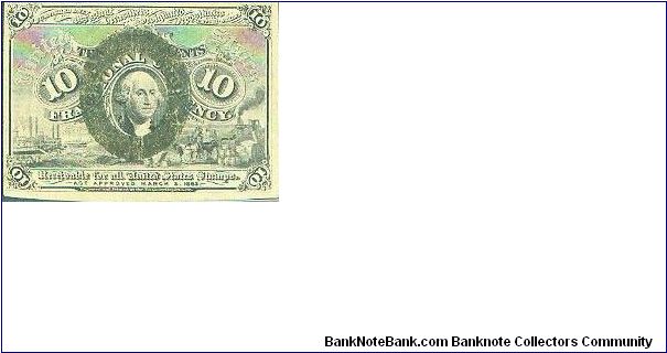 US Fractional currency Banknote