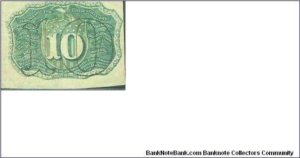 Banknote from USA year 1863