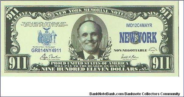 Non-legal tender Banknote