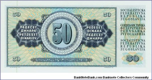 Banknote from Yugoslavia year 1981