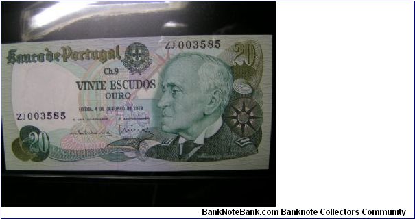 20 Escudos Banknote