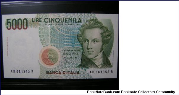 5000 Lira Banknote