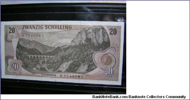 Banknote from Austria year 1967