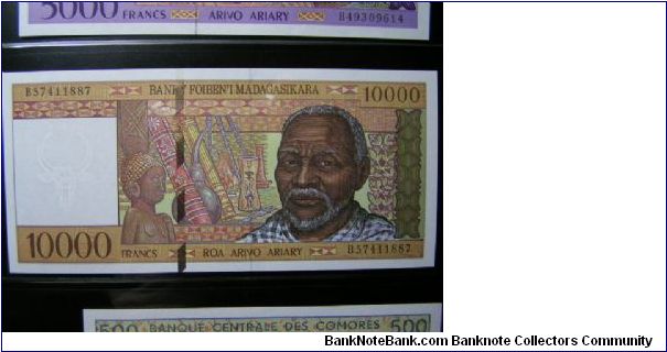 10,000 Francs Banknote