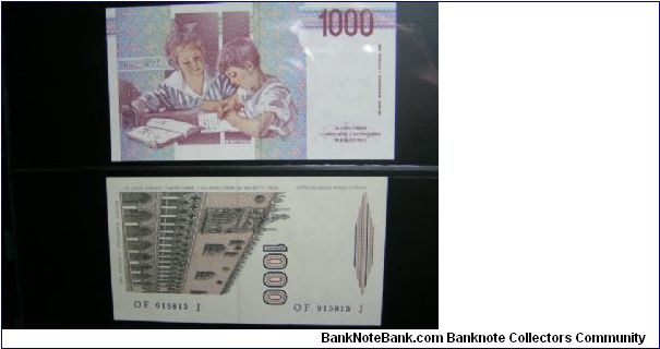 Banknote from Italy year 1990