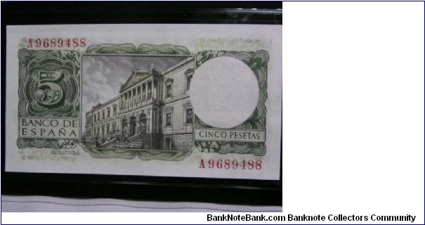 Banknote from Spain year 1954