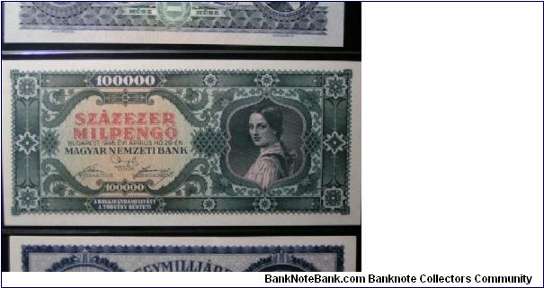 100,000 Pengo Banknote