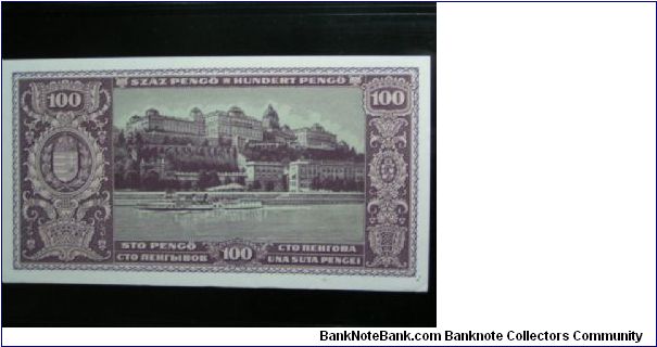 Banknote from Hungary year 1945