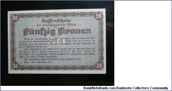 Banknote from Austria year 1918