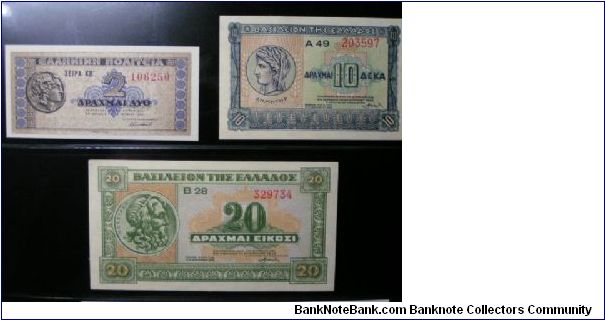 2/10/20 Drachmae Banknote