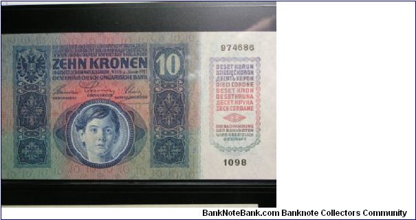 Banknote from Austria year 1915