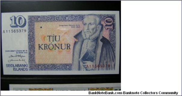 10 Kronur Banknote