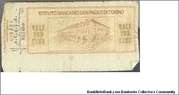 Banknote from Italy year 1976