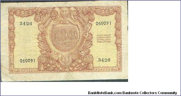 Banknote from Italy year 1951