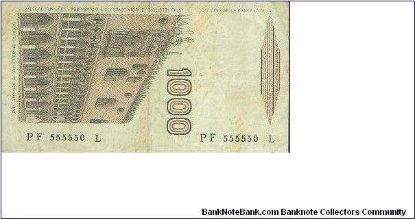 Banknote from Italy year 1982