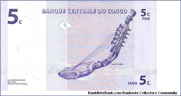Banknote from Congo year 1997