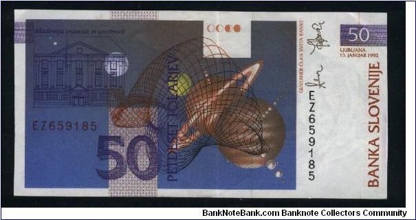 Banknote from Slovenia year 1992