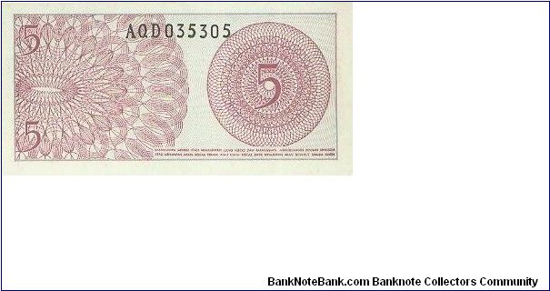 Banknote from Indonesia year 1964