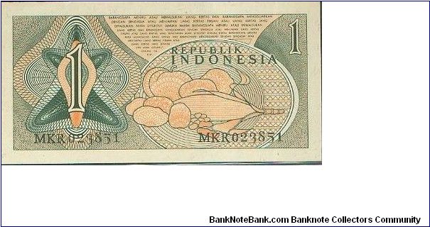 Banknote from Indonesia year 1961