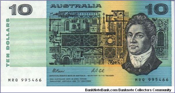 Francis Greenway on front; Henry Lawson on back Banknote