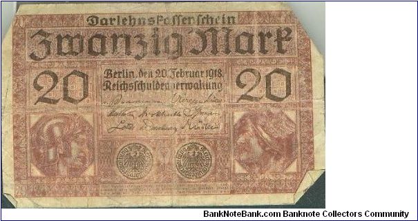 Banknote from Germany year 1918