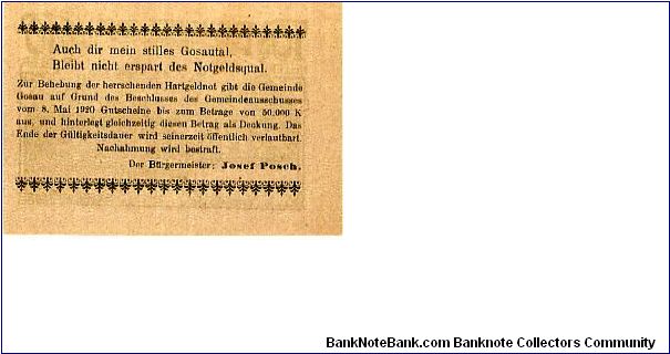 Banknote from Austria year 1920