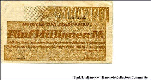 Banknote from Germany year 1923