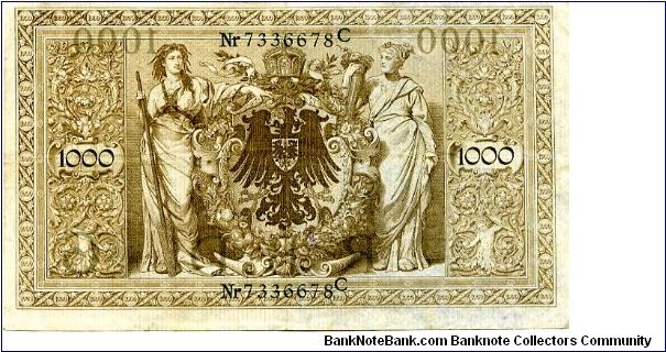 Banknote from Germany year 1910