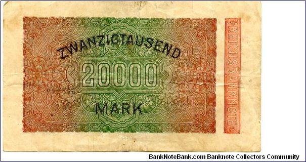 Banknote from Germany year 1923