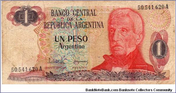 Denominacion: 1 Peso Banknote