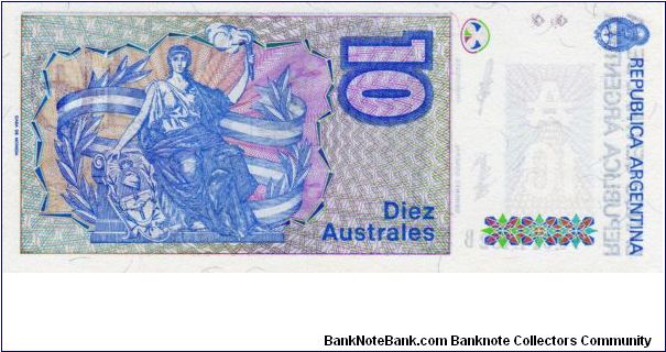 Banknote from Argentina year 1986
