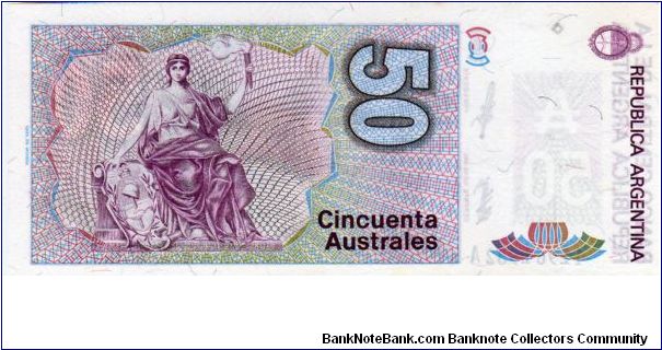 Banknote from Argentina year 1986