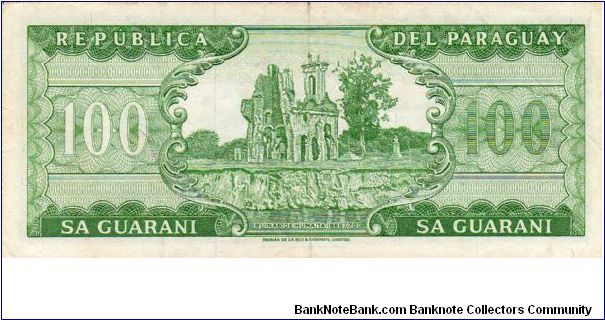 Banknote from Paraguay year 1952