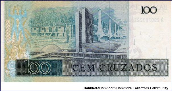 Banknote from Brazil year 1987