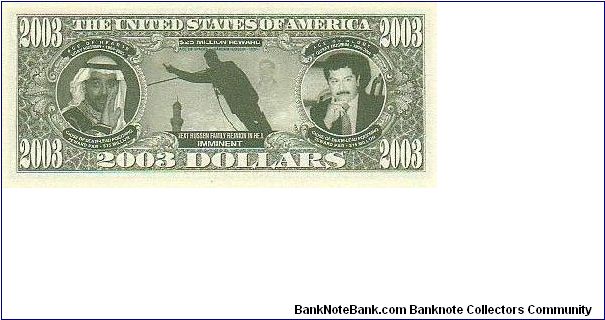 Banknote from USA year 2003