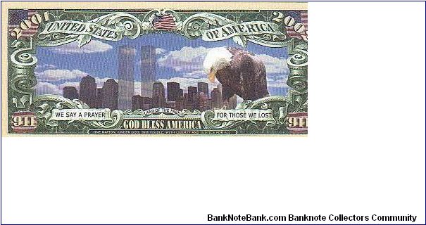 Banknote from USA year 2001