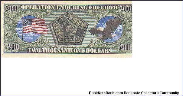 Banknote from USA year 2001