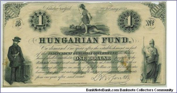 Post Hungarian revolution note. As far as I knew these were issued in 1848 during the revolution, but this one is dated later. Banknote