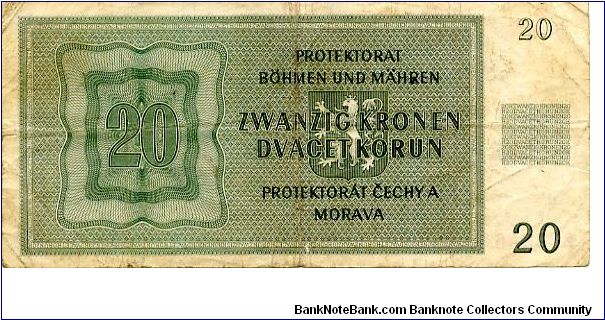 Banknote from Czech Republic year 1944